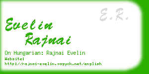 evelin rajnai business card